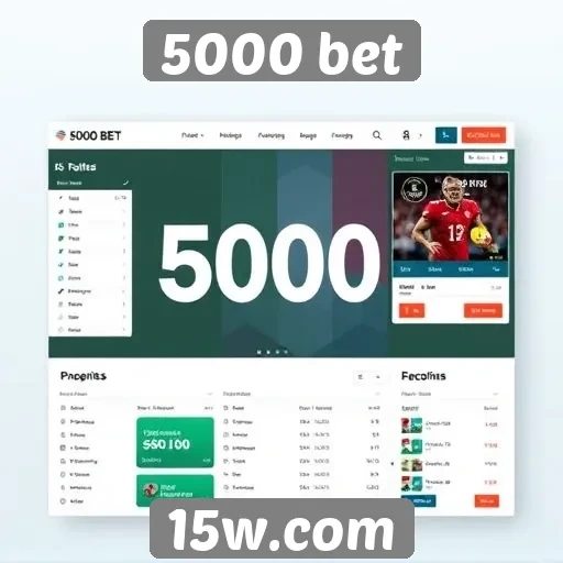 Análise da interface de usuário do site 5000 bet