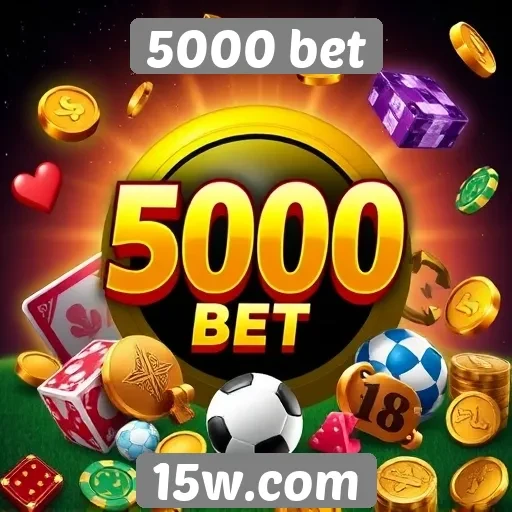 Variedade de jogos disponíveis em 5000 bet